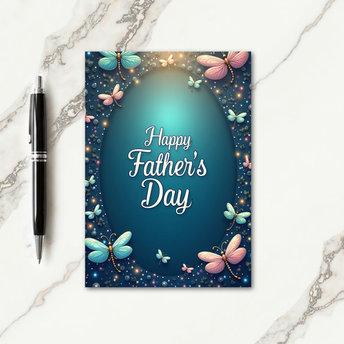Pastel Insects Fathers Day Card