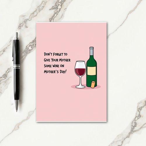 Pastel Mothers Day Drink Card