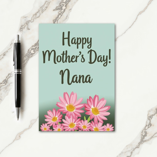 Pastel Mothers Day Flowers Card