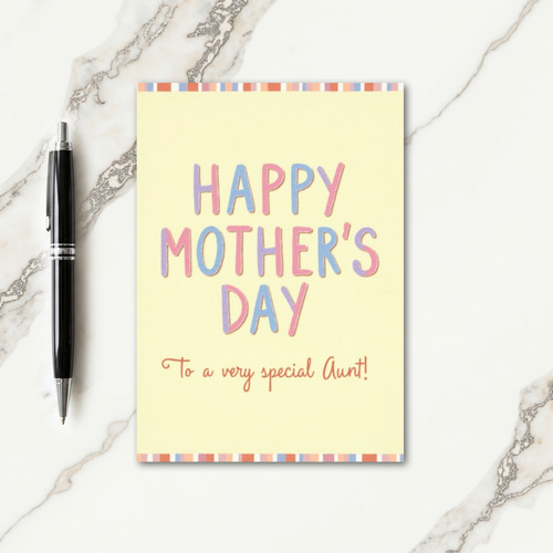Pastel Mothers Day Letter Card