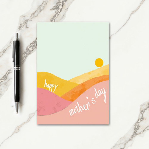 Pastel Mothers Day Scene Card