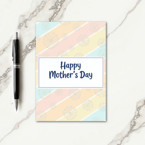 Pastel Mothers Day Wishes Card