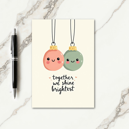 Pastel Ornament Friends Card
