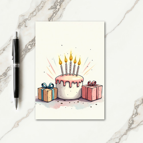 Pastel Party Gifts Card
