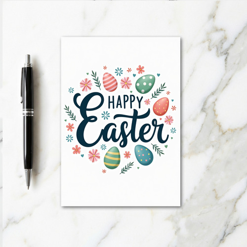 Pastel Pattern Easter Card