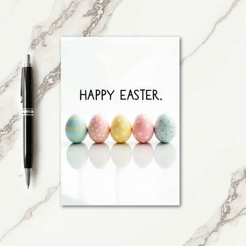 Pastel Pattern Happy Easter Card
