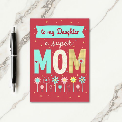 Pastel Patterned Mom Mothers Day Card