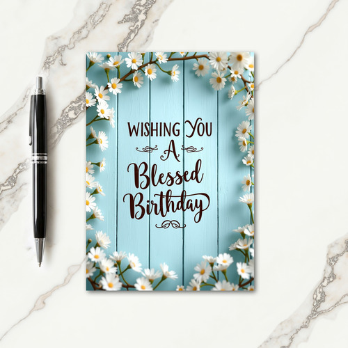 Pastel Plank Birthday Card