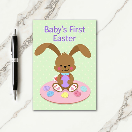Pastel Polka Dot Animal Card