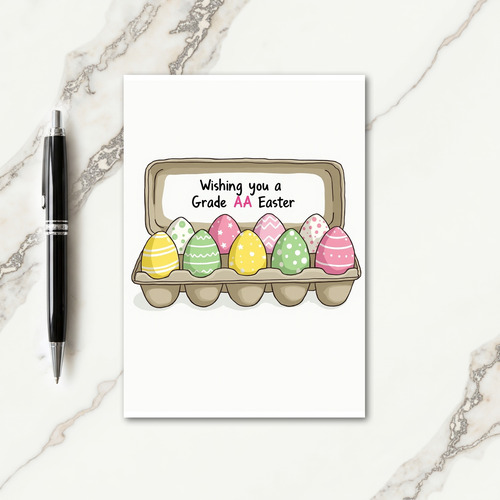 Pastel Polka Dot Pattern Card
