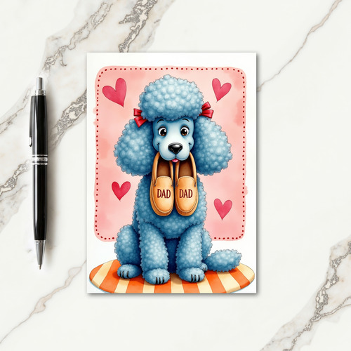 Pastel Puppy Fathers Day Card