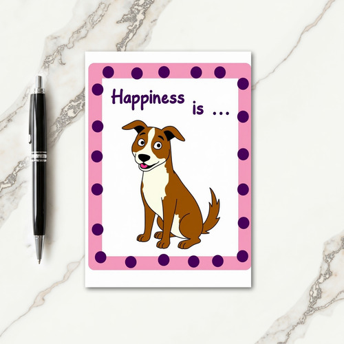 Pastel Puppy Happiness Card