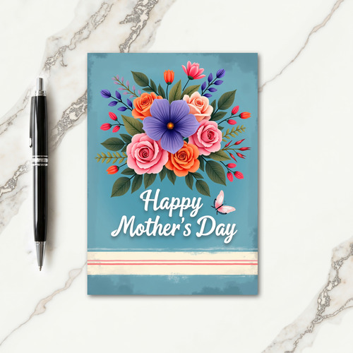 Pastel Roses Mothers Card