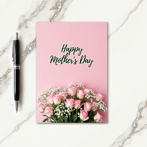 Pastel Roses Mothers Day Card