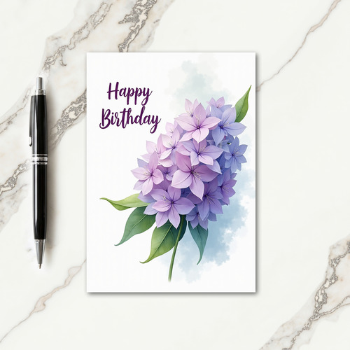 Pastel Serene Birthday Card