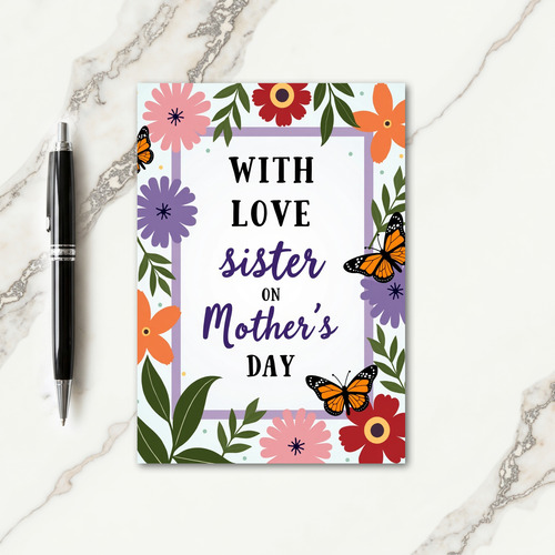 Pastel Sisters Mothers Day Card