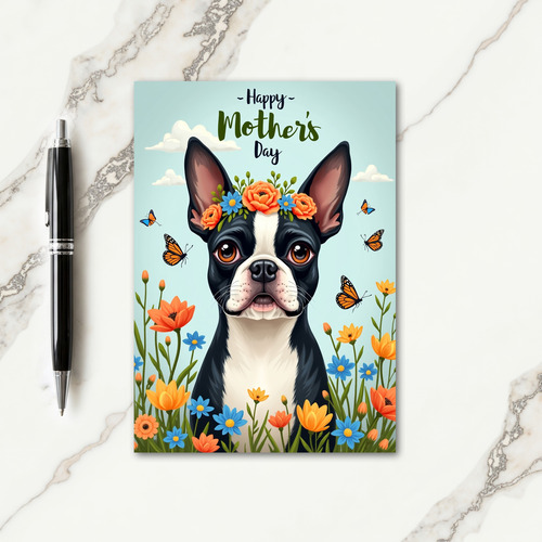 Pastel Sky Canine Card