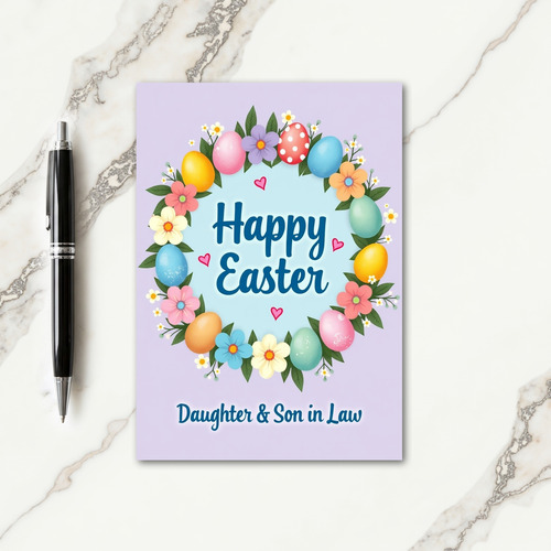 Pastel Spring Easter Daughter Son Card