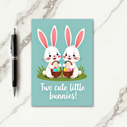 Pastel Spring Woven Basket Card