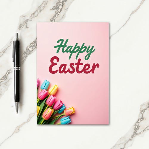 Pastel Springtime Faux Finish Card