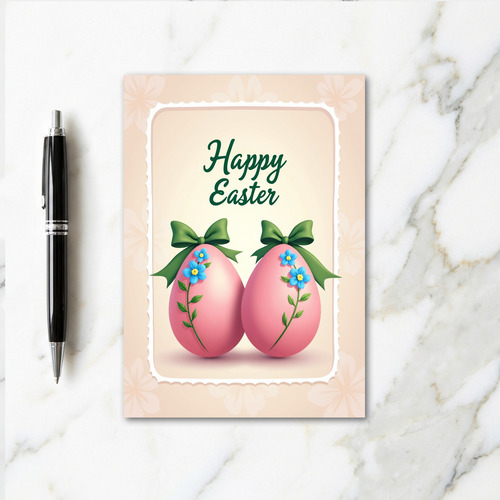 Pastel Springtime Happy Easter Card