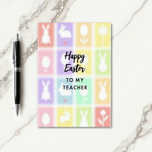 Pastel Springtime Pattern Card