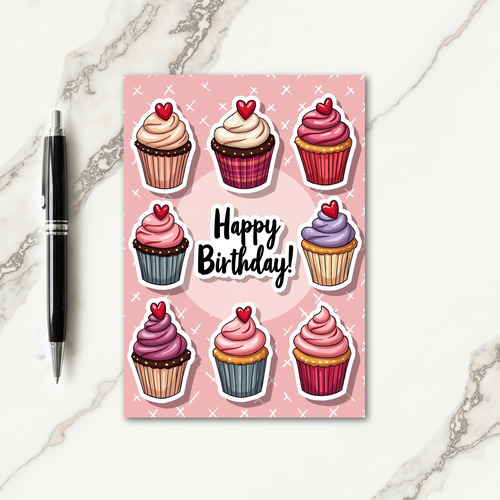 Pastel Sweets Birthday Card