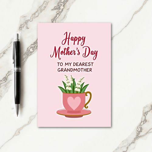 Pastel Tea Mothers Day Card