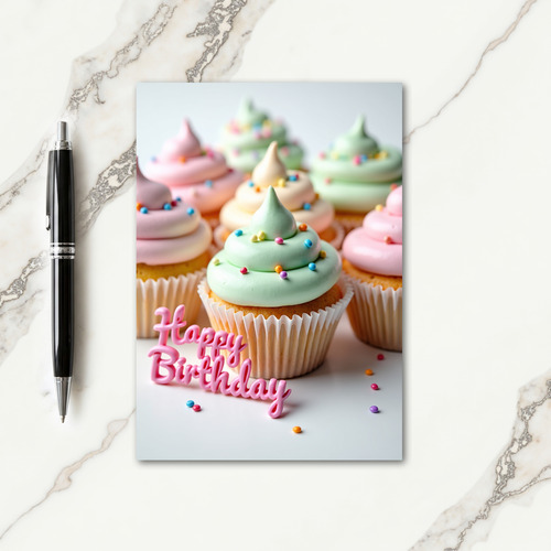 Pastel Treats Birthday Card