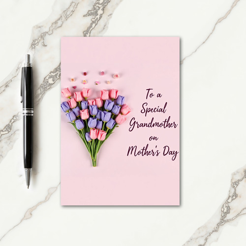 Pastel Tulips Mothers Day Card