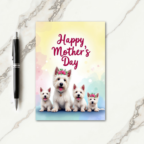 Pastel Watercolor Mothers Day Card