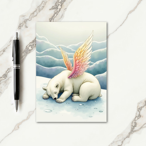 Pastel Wing Christmas Card