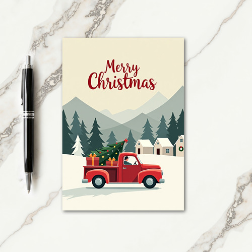 Pastel Winter Christmas Card