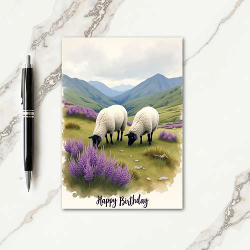 Pastoral Birthday Art Card