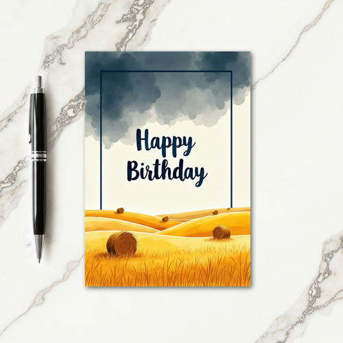 Pastoral Birthday Card