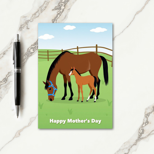 Pastoral Equine Mother Card