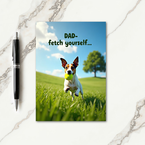 Pastoral Fathers Day Fetch Card