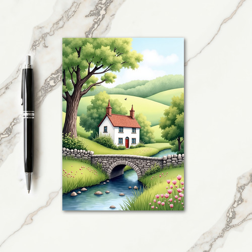 Pastoral Fathers Day House Card
