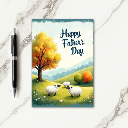 Pastoral Fathers Day Sketch Card