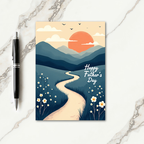 Pastoral Fathers Day Sky Card