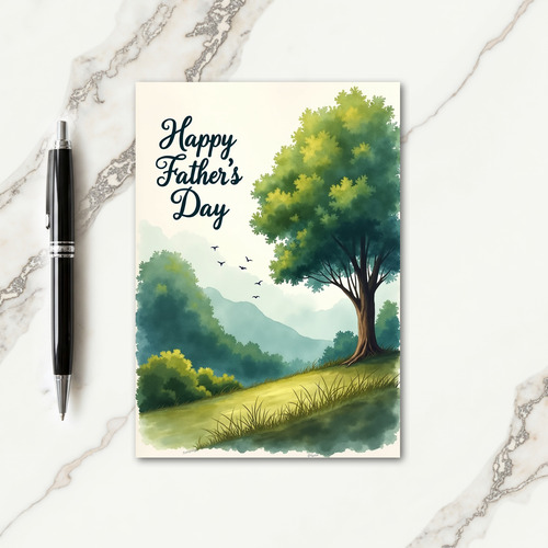 Pastoral Fathers Day Wishes Card