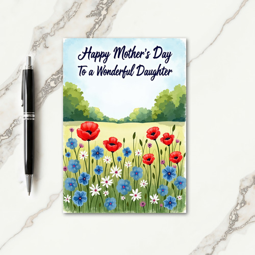 Pastoral Mothers Day Daughter Card