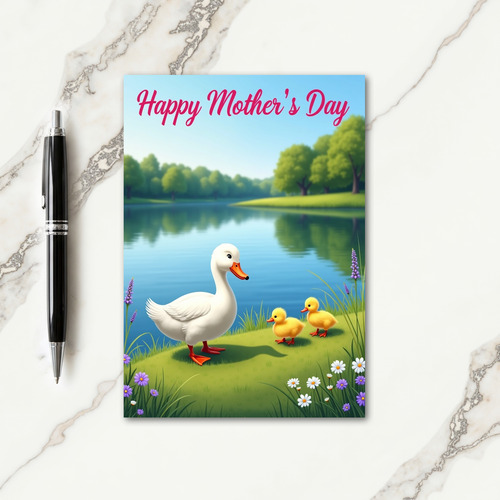 Pastoral Mothers Day Waterfowl Card