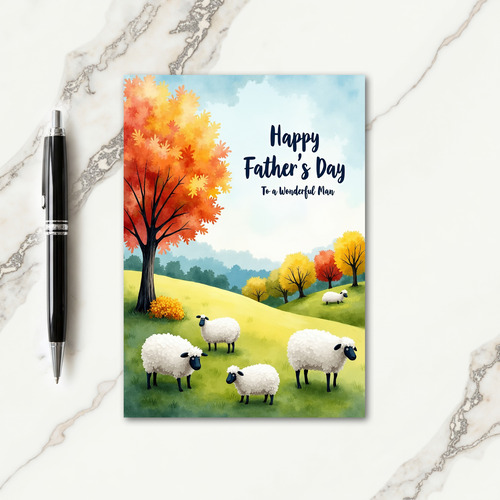 Pastoral Sweet Fathers Day Card
