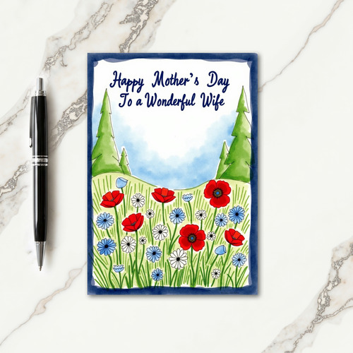 Pastoral Wife Mothers Day Card