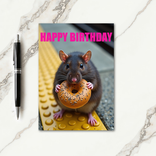 Pastry Critter Birthday Card
