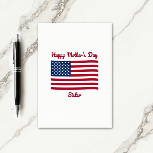 Patriotic Happy Mothers Day Card