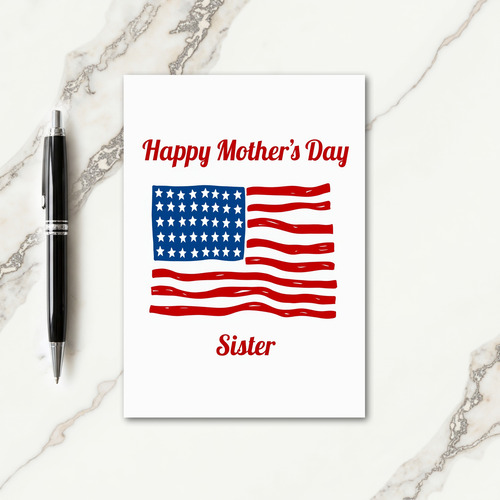 Patriotic Mothers Day Art Card