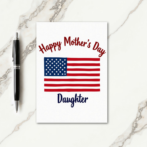 Patriotic Mothers Day Card