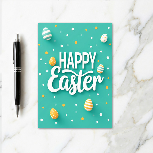 Patterned Easter Wishes Card